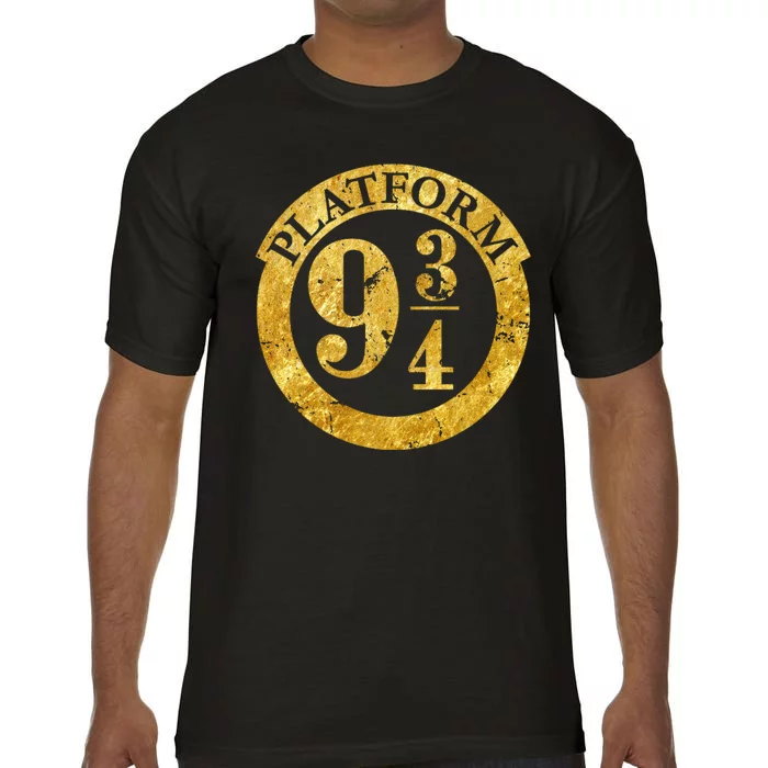 Platform 9 34 Golden Logo Comfort Colors T-Shirt