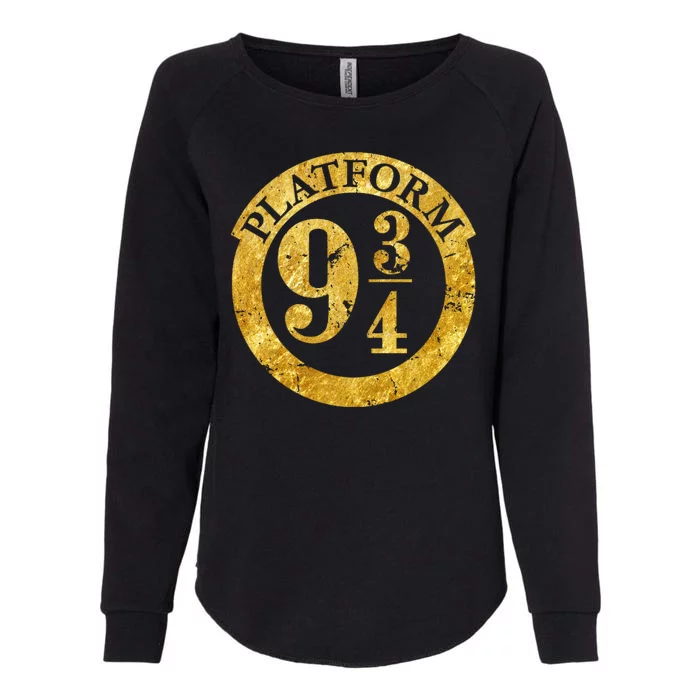 Platform 9 34 Golden Logo Womens California Wash Sweatshirt