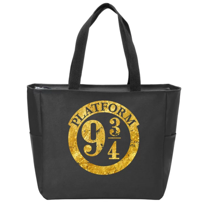 Platform 9 34 Golden Logo Zip Tote Bag