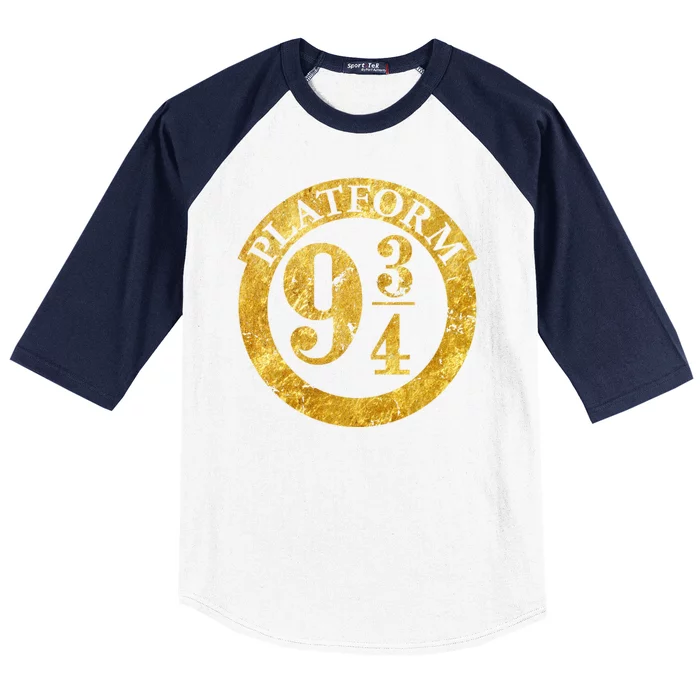 Platform 9 34 Golden Logo Baseball Sleeve Shirt