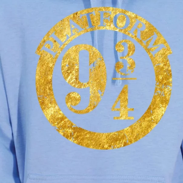 Platform 9 34 Golden Logo Unisex Surf Hoodie