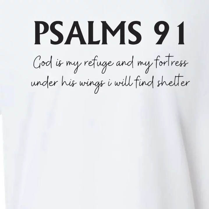 Psalms 91 Bible Verse Sueded Cloud Jersey T-Shirt