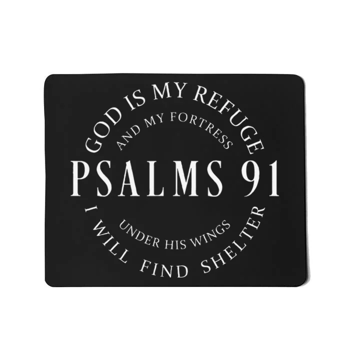 Psalms 91 Christian Blessed Christ Jesus Mousepad