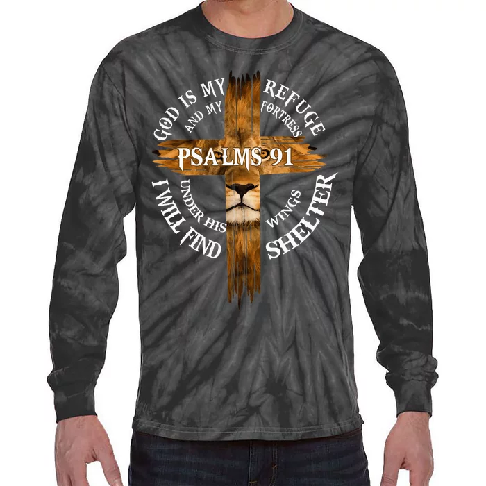 Psalms 91 Christian Blessed Religious Hymn Christ Jesus Love Tie-Dye Long Sleeve Shirt