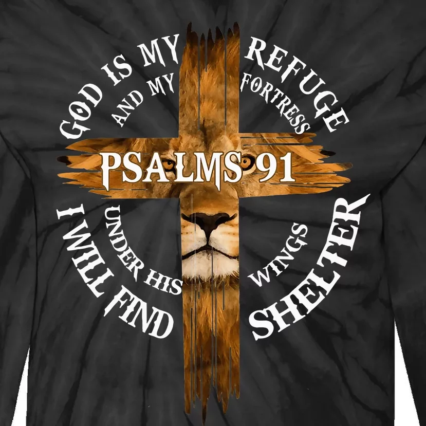 Psalms 91 Christian Blessed Religious Hymn Christ Jesus Love Tie-Dye Long Sleeve Shirt