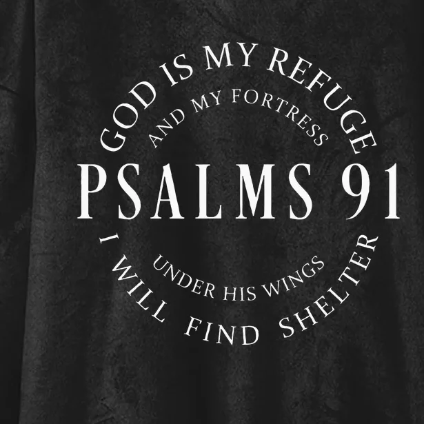 Psalms 91 Christian Blessed Christ Jesus Hooded Wearable Blanket