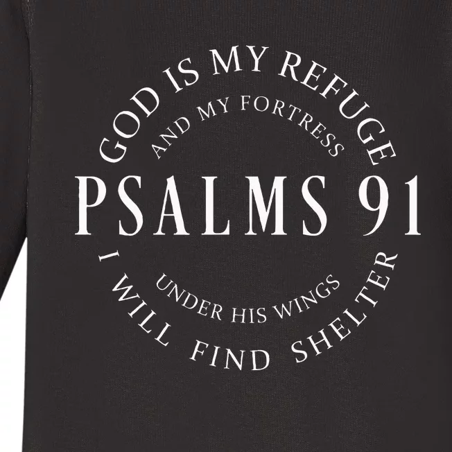 Psalms 91 Christian Blessed Christ Jesus Baby Long Sleeve Bodysuit