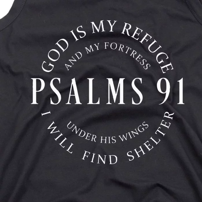 Psalms 91 Christian Blessed Christ Jesus Tank Top