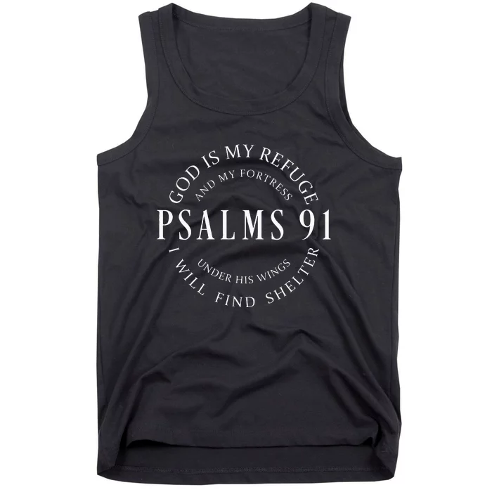 Psalms 91 Christian Blessed Christ Jesus Tank Top