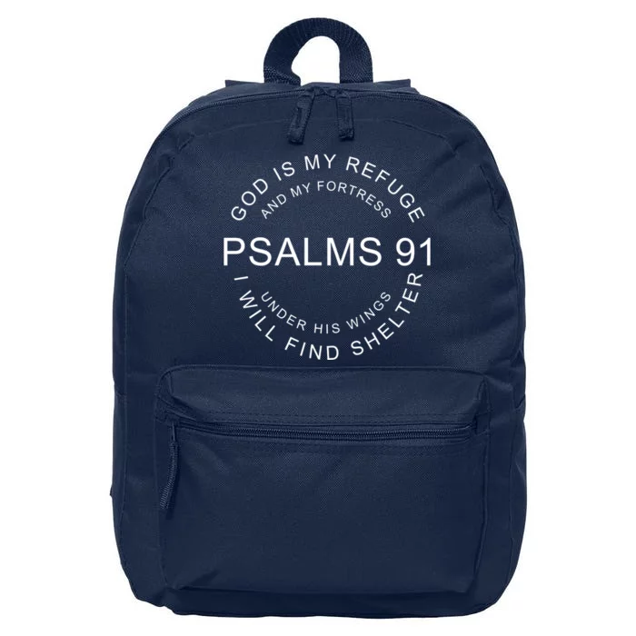 Pslams 91 God Is My Refuge 16 in Basic Backpack