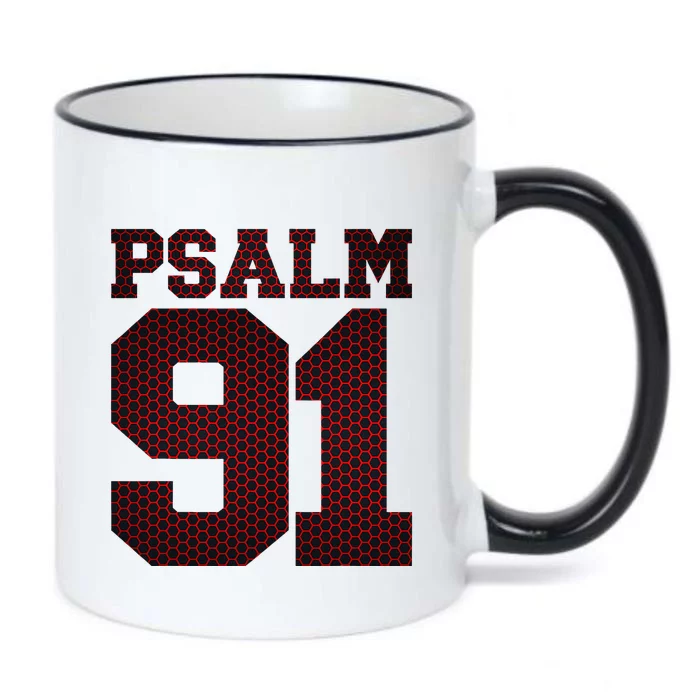 Psalm 91 Black Color Changing Mug