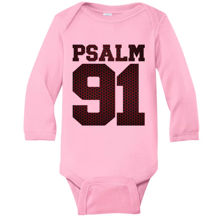 Psalm 91 Baby Long Sleeve Bodysuit