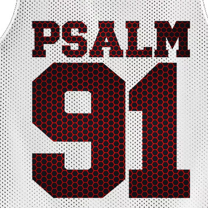 Psalm 91 Mesh Reversible Basketball Jersey Tank