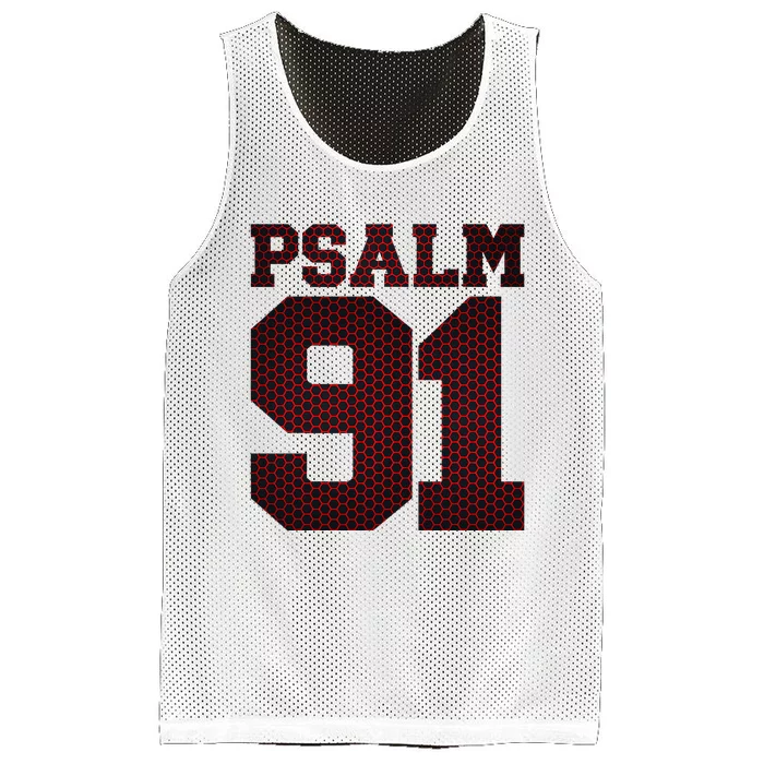 Psalm 91 Mesh Reversible Basketball Jersey Tank