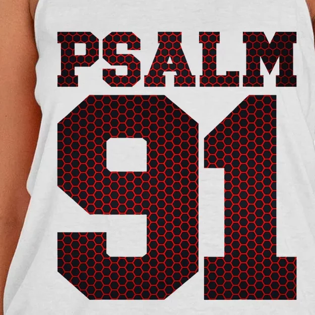 Psalm 91 Women's Knotted Racerback Tank