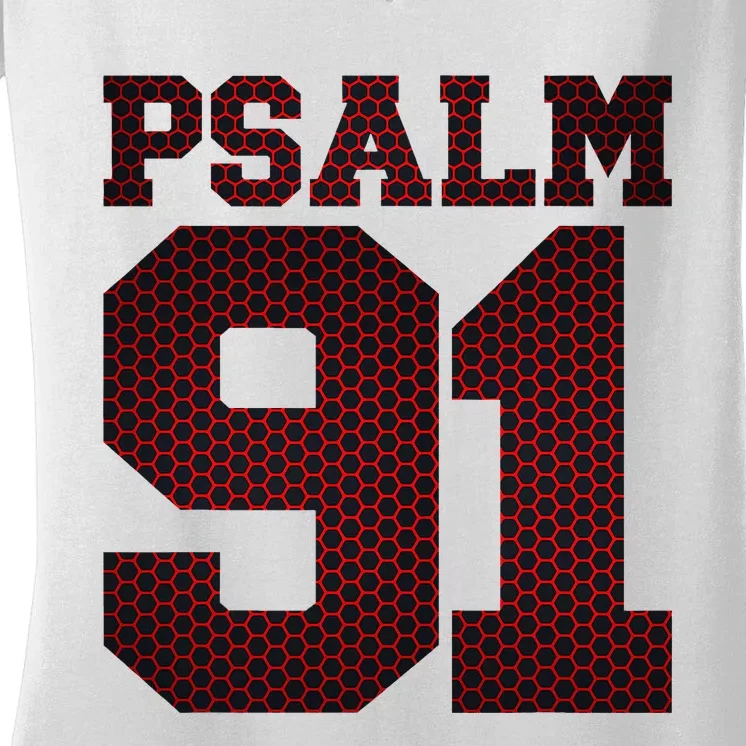 Psalm 91 Women's V-Neck T-Shirt