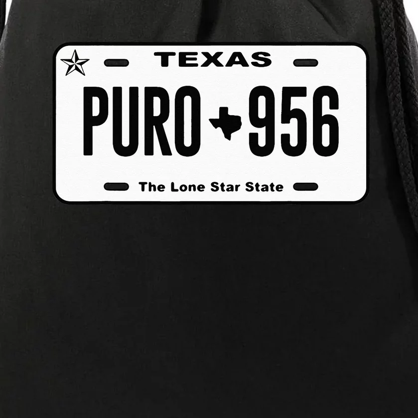 Puro 956 Texas License Plate Drawstring Bag