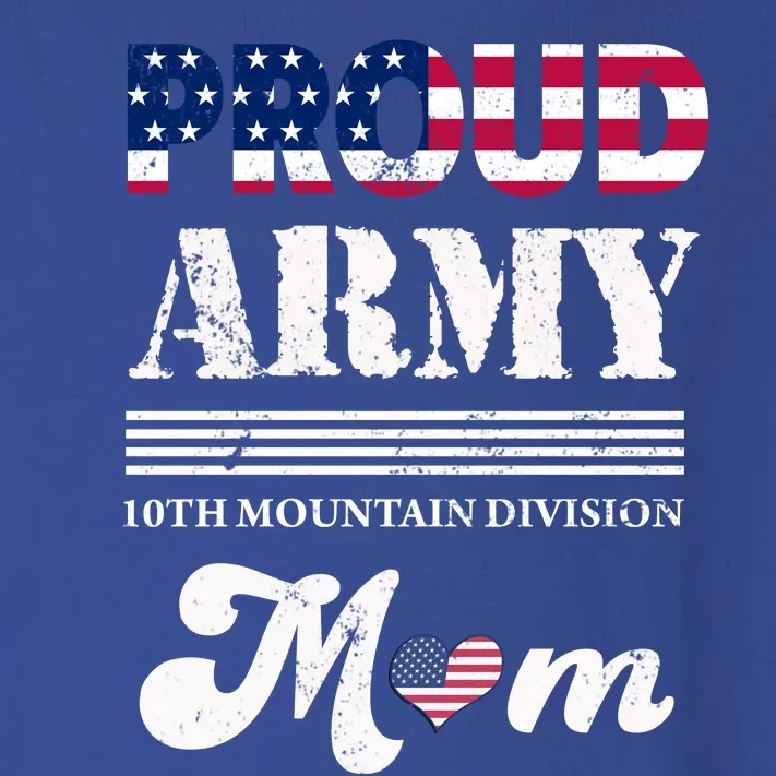 Proud Army 10th Mountain Division Mom Gift Toddler Long Sleeve Shirt