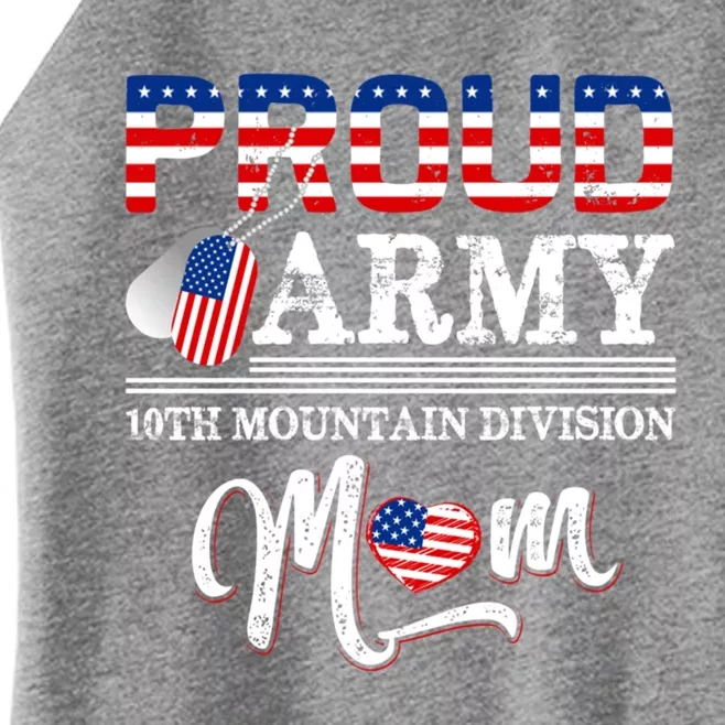 Proud Army 10th Mountain Division Mom Gift Women’s Perfect Tri Rocker Tank