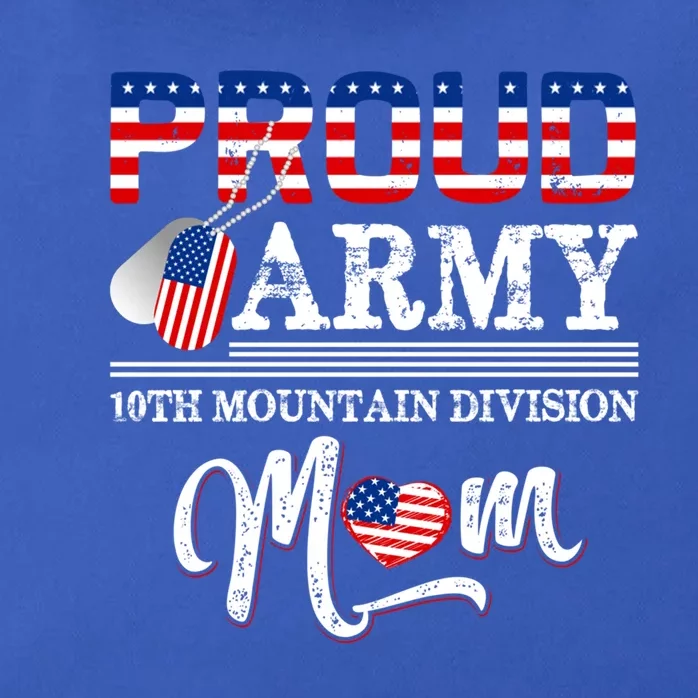 Proud Army 10th Mountain Division Mom Great Gift Zip Tote Bag