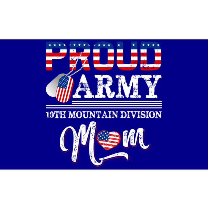 Proud Army 10th Mountain Division Mom Cool Gift Bumper Sticker