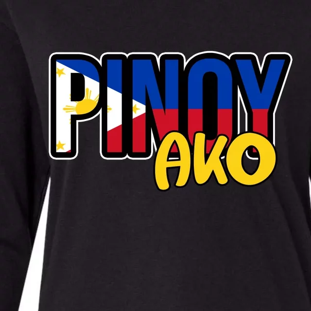 Pinoy Ako Womens Cotton Relaxed Long Sleeve T-Shirt