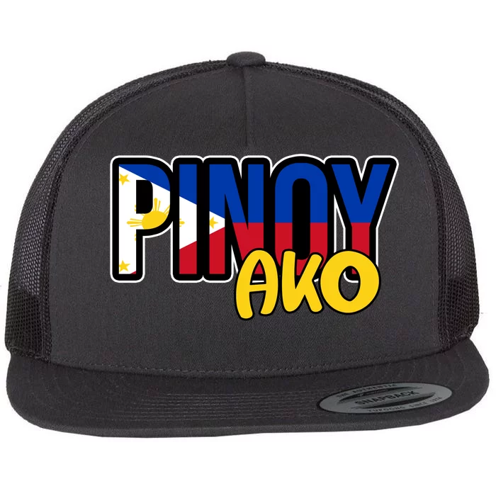 Pinoy Ako Flat Bill Trucker Hat