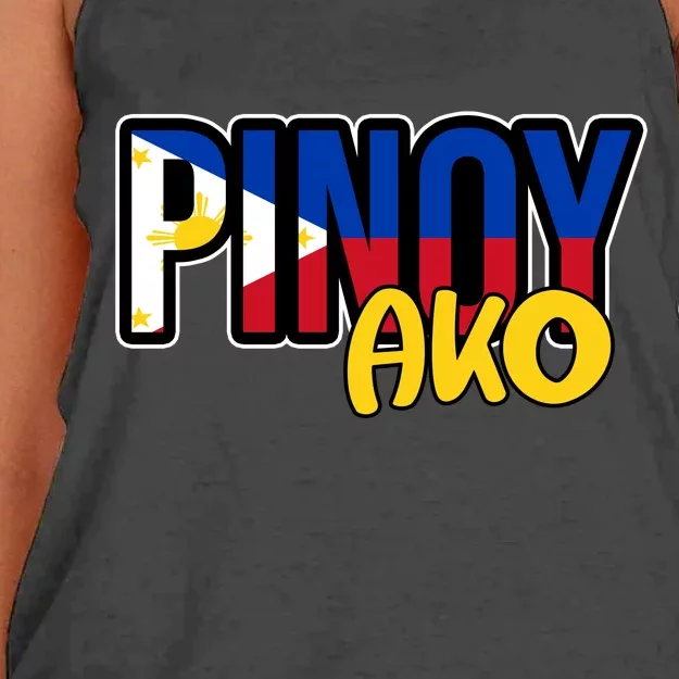 Pinoy Ako Women's Knotted Racerback Tank