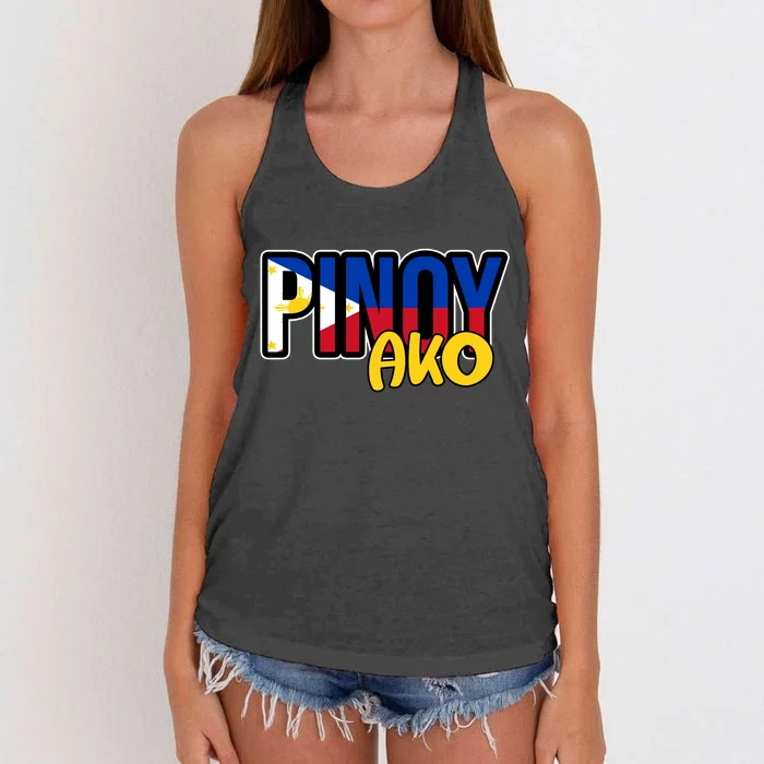 Pinoy Ako Women's Knotted Racerback Tank