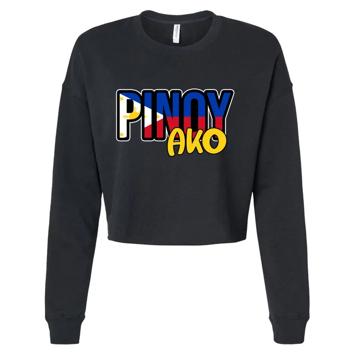 Pinoy Ako Cropped Pullover Crew