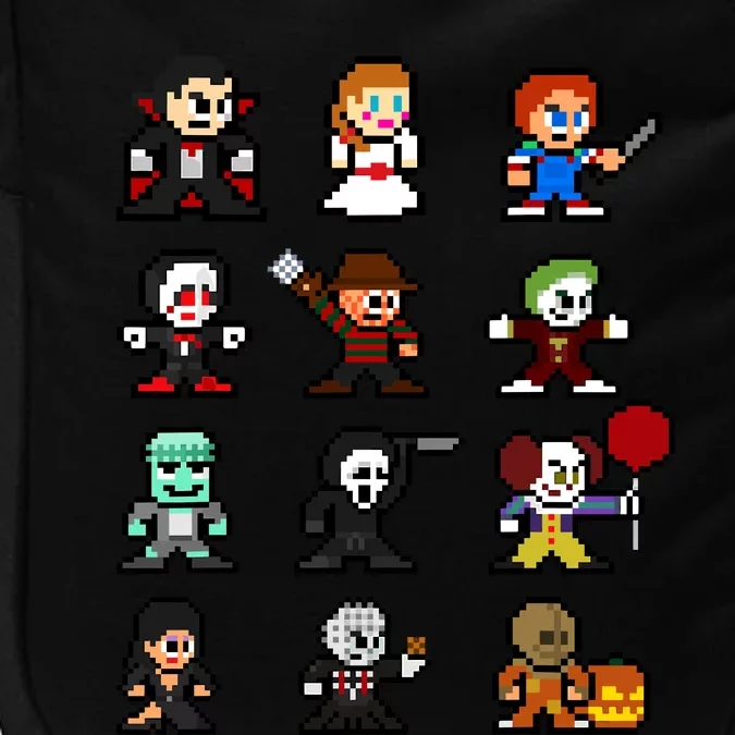 Pixel Art 8bit Horror Halloween Scary Character Video Games Impact Tech Backpack