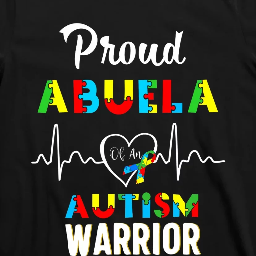 Proud Autism Abuela Autism Awareness Warrior Matching Family T-Shirt