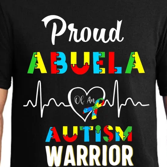 Proud Autism Abuela Autism Awareness Warrior Matching Family Pajama Set