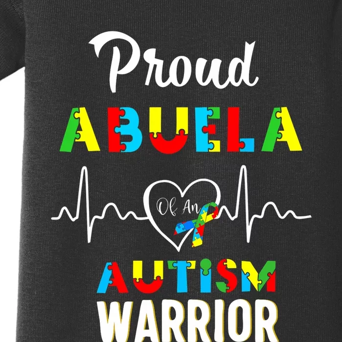 Proud Autism Abuela Autism Awareness Warrior Matching Family Baby Bodysuit