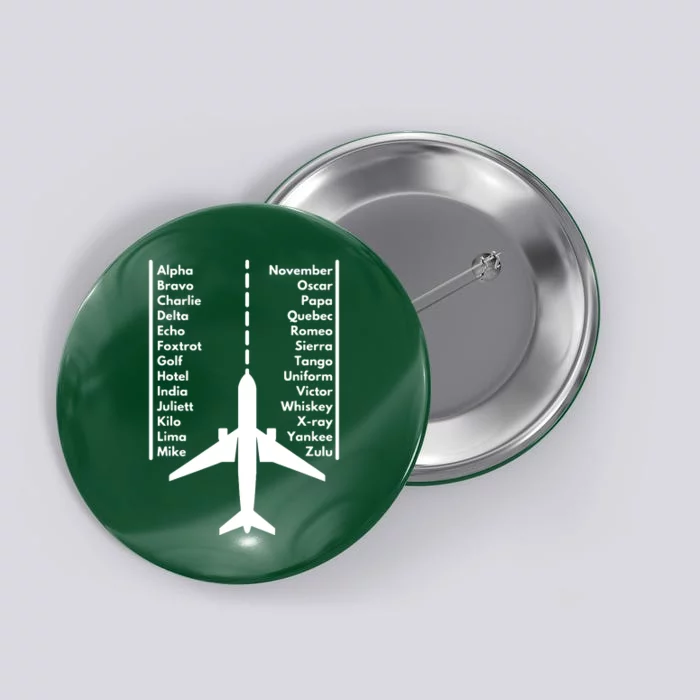 Pilot & Aviation Airplane Button