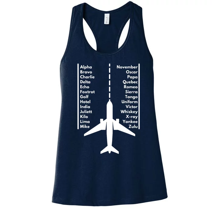 Pilot & Aviation Airplane Women's Racerback Tank