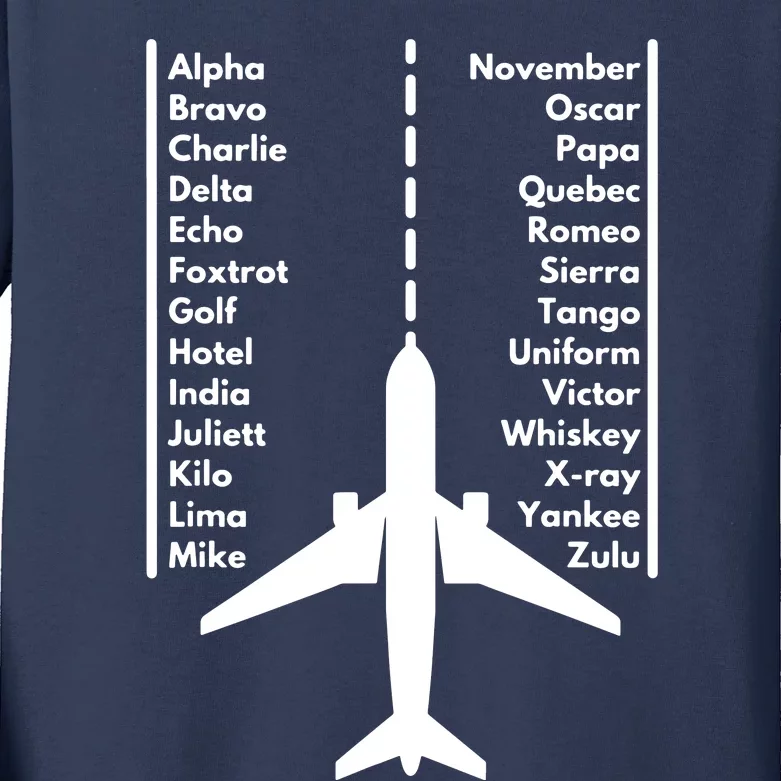 Pilot & Aviation Airplane Kids Long Sleeve Shirt