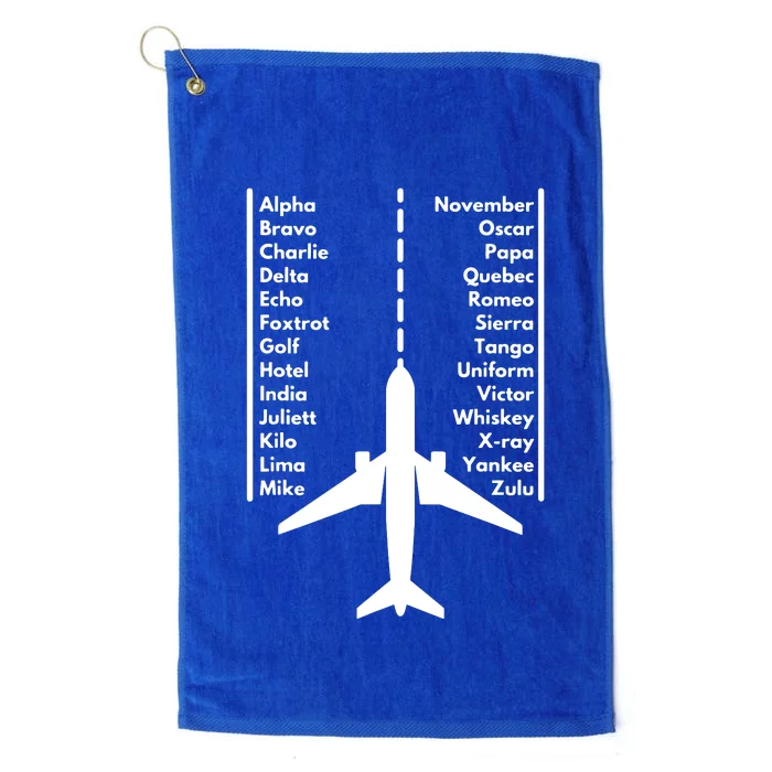 Pilot & Aviation Airplane Platinum Collection Golf Towel