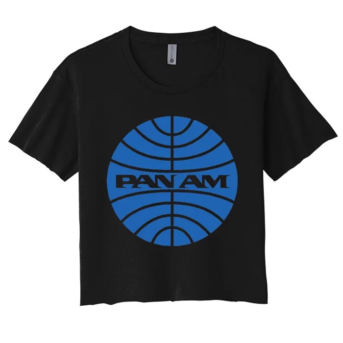 Pan Airlines Am Retro Vintage Airline Women's Crop Top Tee