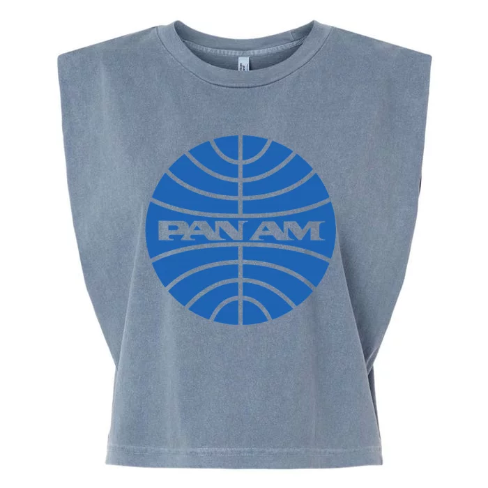 Pan Airlines Am Retro Vintage Airline Garment-Dyed Women's Muscle Tee