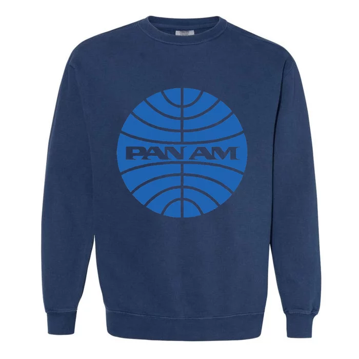 Pan Airlines Am Retro Vintage Airline Garment-Dyed Sweatshirt