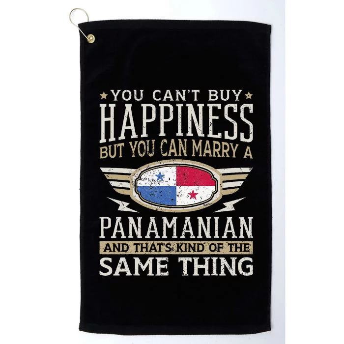 Panamanian And American Flag Panama Proud Platinum Collection Golf Towel