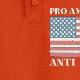 Pro America Anti Biden Dry Zone Grid Performance Polo