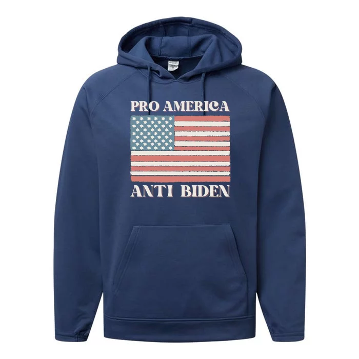 Pro America Anti Biden Performance Fleece Hoodie