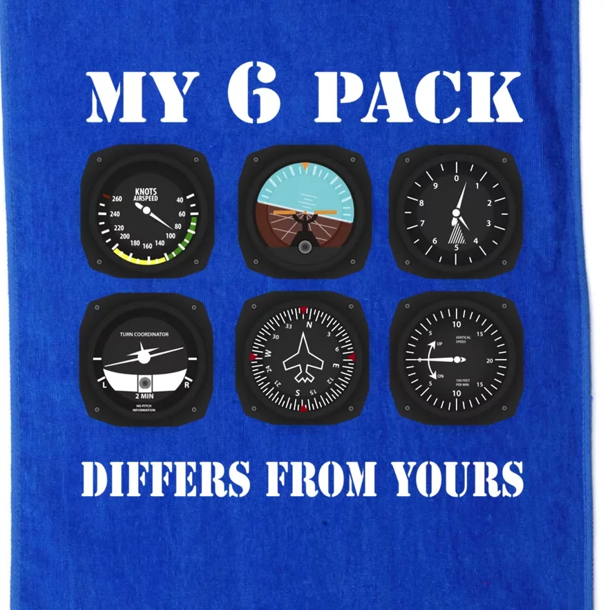 Pilot Aviator Aviation Gift Plane Six Pack Funny Gift Platinum Collection Golf Towel