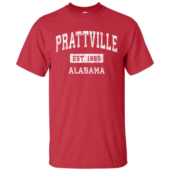 Prattville Alabama Al Vintage Sports Established Tall T-Shirt