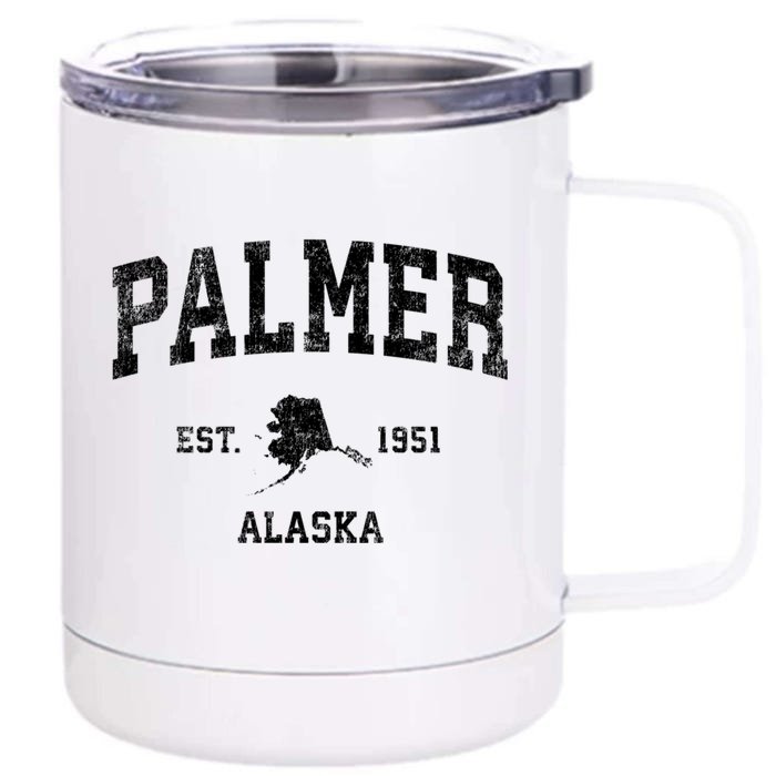 Palmer Alaska Ak Vintage Sports Front & Back 12oz Stainless Steel Tumbler Cup