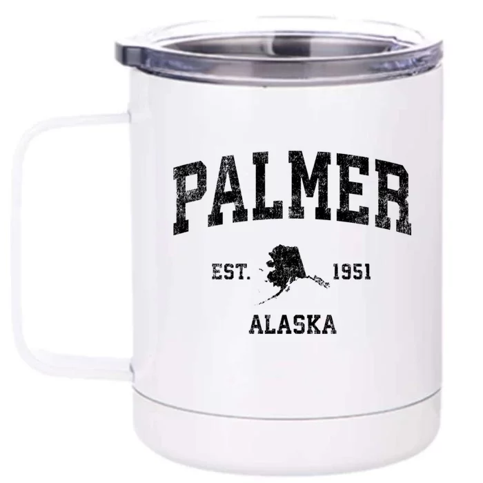 Palmer Alaska Ak Vintage Sports Front & Back 12oz Stainless Steel Tumbler Cup