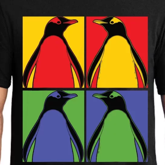 Pop Art Antarctic Animal Lover Zoo Keeper Gift Cute Penguin Pajama Set