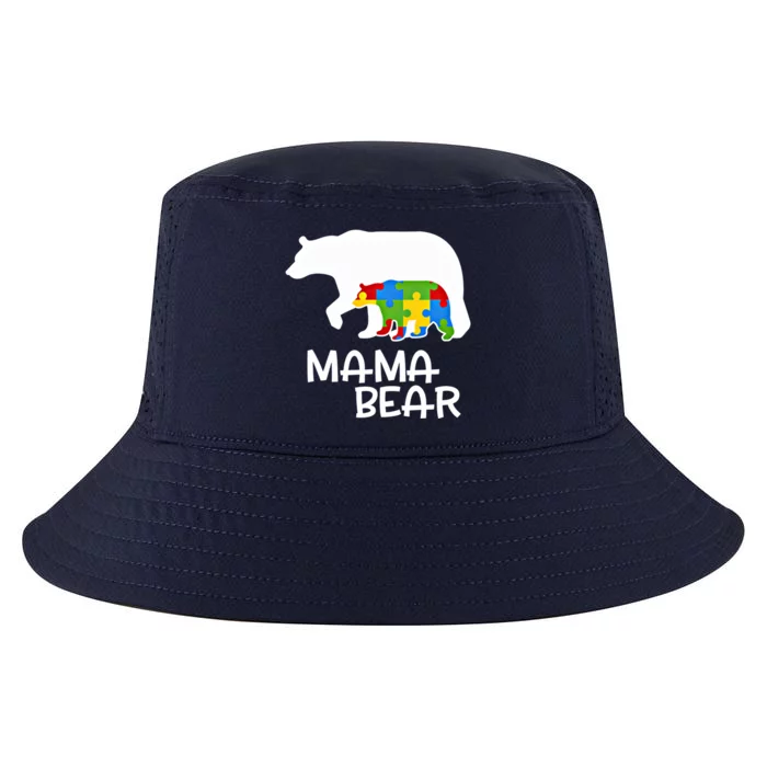 Positive Autism Awareness Support Mama Bear Autistic Mother Gift Cool Comfort Performance Bucket Hat